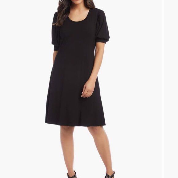 Karen Kane Dresses & Skirts - Karen Kane Erin A-Line scoop neck Jersey Dress in Navy size L